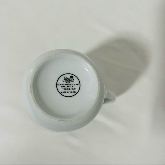 Vintage Russ Berrie Four Seasons Majestic Cat Mug Coffee Tea Beautiful Green - Picture 5 of 7